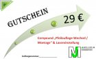 Dienstleistungs-Gutschein / Compound Pfeilauflage-Wechsel / Montage  u. Lasereinstellung